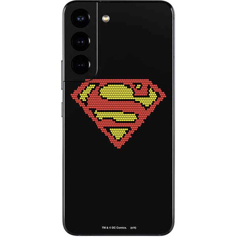 DC Comics Superman Logo Pixels Galaxy S22 Skin